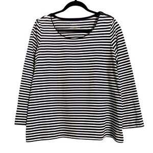 Talbots Women’s Striped Cotton Top 1XP